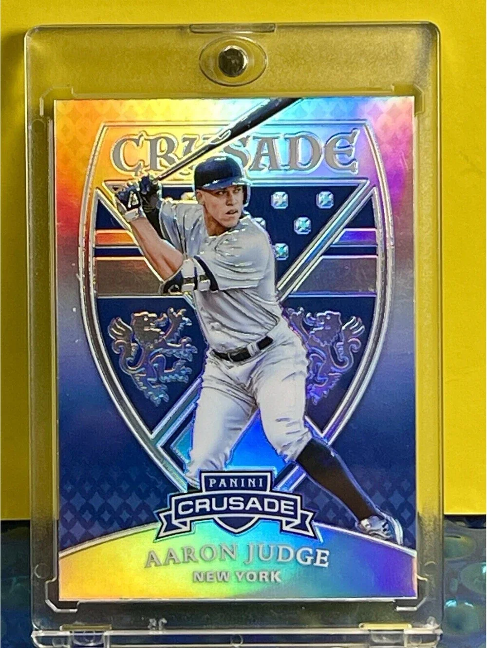 Panini Aaron Judge Prizm Refractor Crusade Insert Card Free Case Investment Card